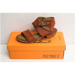 MIZ MOOZ NYC SZ 6.5 RUST CHATHAM LEATHER SANDALS