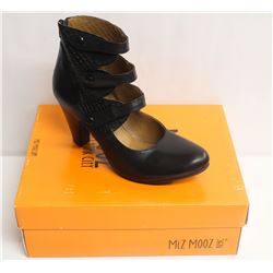MIZ MOOZ NYC SZ 10 BLACK COAST LEATHER FASHION