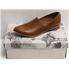 Image 1 : SZ 6 ELLEN RUBEN SHELLY BROWN LEATHER LOAFERS