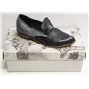 Image 1 : SZ 6 ELLEN RUBEN BLACK GREY LEATHER LOAFERS