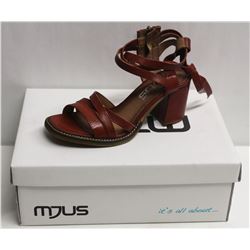 MJUS SZ 6.5 CANNELLA OPEN TOE HEELED SANDAL