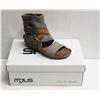 Image 1 : MJUS SZ 8.5 MEDUSA BISCOTTO OPEN TOE WEDGE BOOTIE