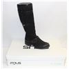 Image 1 : MJUS SZ 7.5 NERO KNEE HIGH HEELED BOOT