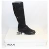 Image 1 : MJUS SZ 7.5 NERO KNEE HIGH HEELED BOOT