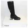 Image 1 : MJUS SZ 8.5 NERO KNEE HIGH HEELED BOOT
