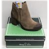 Image 1 : BOS. & CO. SZ 9.5 TAUPE BELFIELD HEELED ANKLE BOOT