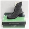 Image 1 : BOS. & CO. SZ 6 GREY BELLIN HEELED ANKLE BOOTS