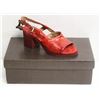 Image 1 : FELMINI SZ 9 VEGA FIRE OPEN TOE MID HEEL SANDALS