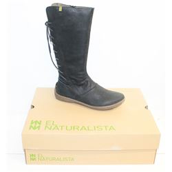 EL NATURALISTA SZ 9.5 PLEASANT BLACK BEE KNEE HIGH