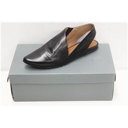 YUKO IMANISHI SZ 6 BLACK STRAP SLIP ONS