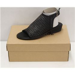 VERACRUZ SZ 8.5 WOVEN BLACK ANKLE STRAP SANDALS