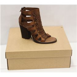 VERACRUZ SZ 7.5 RYANE TAN OPEN TOE MID HEEL SANDAL