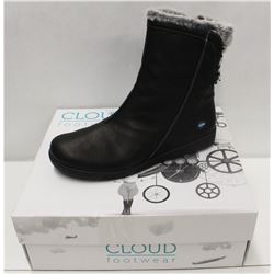 CLOUD SZ 9.5 BLACK ARYANA WOOL LINED BOOTS