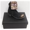 Image 1 : PAPUCEI SZ 7.5 BLACK BRONZE DASH BOOTS
