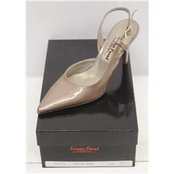 LAURA FERRI SZ 9 TAUPE SLINGBACK STILETTO