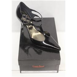 LAURA FERRI SZ 8.5 BLACK SLINGBACK STILETTO