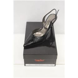 LAURA FERRI SZ 6 BLACK SLINGBACK STILETTO