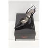 Image 1 : LAURA FERRI SZ 6 BLACK SLINGBACK STILETTO