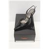 Image 1 : LAURA FERRI SZ 6 BLACK SLINGBACK STILETTO