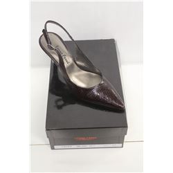 LAURA FERRI SZ 9 BROWN SLINGBACK STILETTO