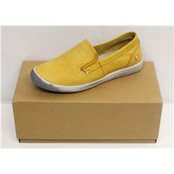 SOFTINOS SZ 6 WASHED LIGHT YELLOW LOAFER