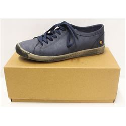 SOFTINOS SZ 7.5 ISLA WASHED LEATHER NAVY LOW TOP