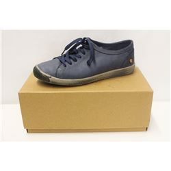 SOFTINOS SZ 8.5 ISLA WASHED LEATHER NAVY LOW TOP