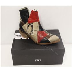 DKODE SZ 9 JOELLE LOW HEEL ANKLE BOOT