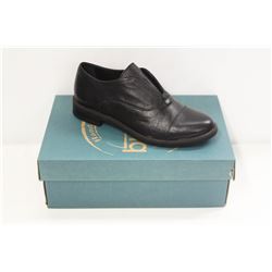 BUENO SZ 6 BLACK LEATHER PATTY SHOES