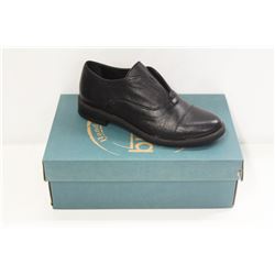 BUENO SZ 6.5 BLACK LEATHER PATTY SHOES