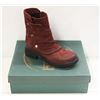 Image 1 : BUENO SZ 7.5 DARK RED NUBUCK GRETA BOOTS