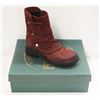 Image 1 : BUENO SZ 9 DARK RED NUBUCK GRETA BOOTS