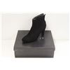 Image 1 : ATELIERS SZ 7.5 VIVECE KID SUEDE BLACK MID HEEL