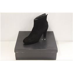 ATELIERS SZ 8.5 VIVECE KID SUEDE BLACK MID HEEL