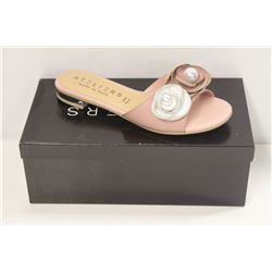 ATELIERS SZ 6 ROSE LEATHER SILAS SANDAL / FLATS