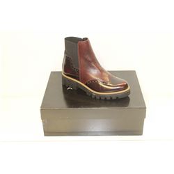 ATELIERS SZ 6 BORDO' SPLENDOR BARNEY LEATHER BOOTS