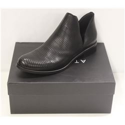 ATELIERS SZ 9.5 BLACK ZALE LEATHER BOOTIES