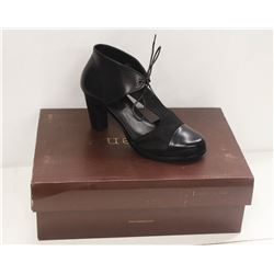 NEOSENS SZ 6 DARK EBONY RESTORED SKIN PUMPS