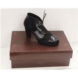 NEOSENS SZ 6.5 DARK EBONY RESTORED SKIN PUMPS