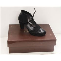 NEOSENS SZ 6.5 DARK EBONY RESTORED SKIN PUMPS