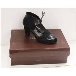NEOSENS SZ 7.5 DARK EBONY RESTORED SKIN PUMPS
