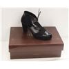 Image 1 : NEOSENS SZ 7.5 DARK EBONY RESTORED SKIN PUMPS