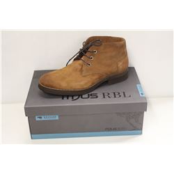 MJUS RBL SZ 9 TAN MID RISE LEATHER SHOES