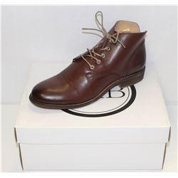 FAB SZ 8 BROWN MATIX MID RISE LEATHER SHOES