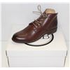 Image 1 : FAB SZ 8 BROWN MATIX MID RISE LEATHER SHOES