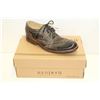 Image 1 : BEDSTU SZ 10 BLACK RUSTIC CORSICO LEATHER OXFORD