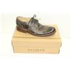 Image 1 : BEDSTU SZ 10 BLACK RUSTIC CORSICO LEATHER OXFORD