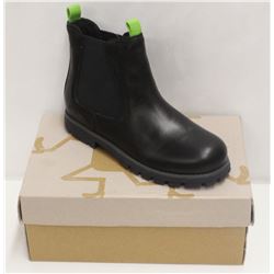 CAMPER FOR KIDS SZ 3 BLACK LEATHER HI-TOP BOOTS