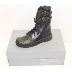 PALLADIUM KIDS SZ 2 PAMPA PELOTON ZIP-LACE BOOT