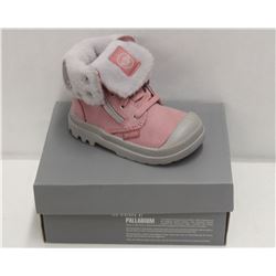 PALLADIUM INFANT'S SZ 5 BAGGY LEATHER BOOT-PINK